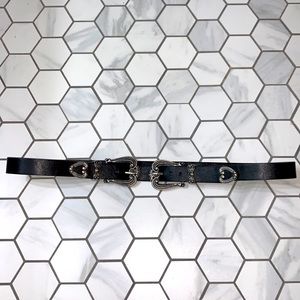 Vintage double buckle belt